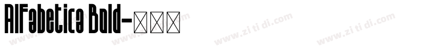 Alfabetica Bold字体转换